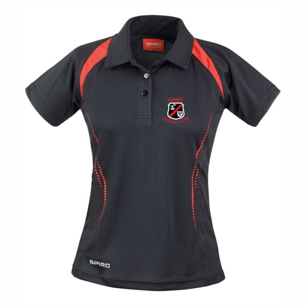 Ladies Playing Shirt Black Red Front scaled