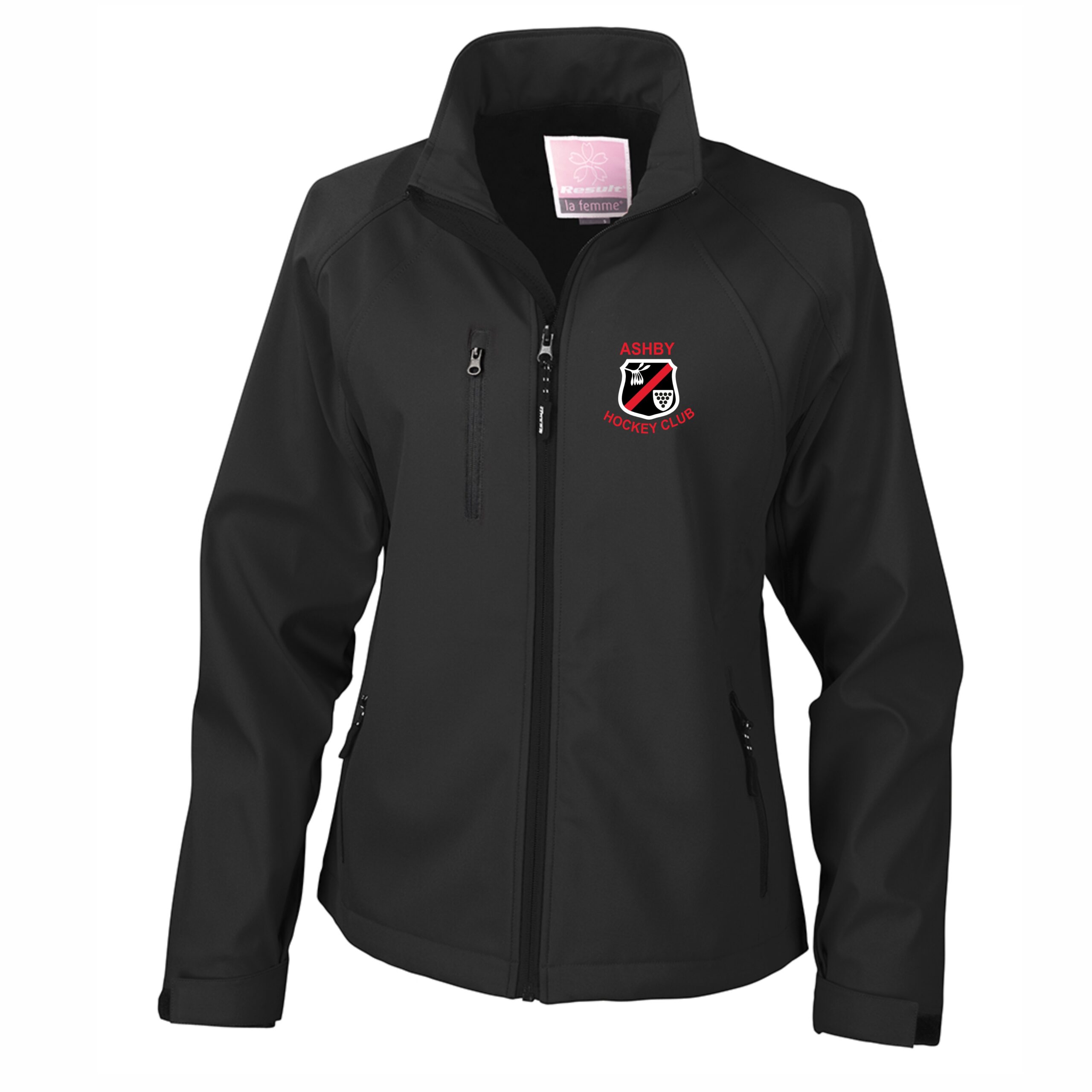 Embroidered Hooded Jacket - Black/Athletic Club - Ladies