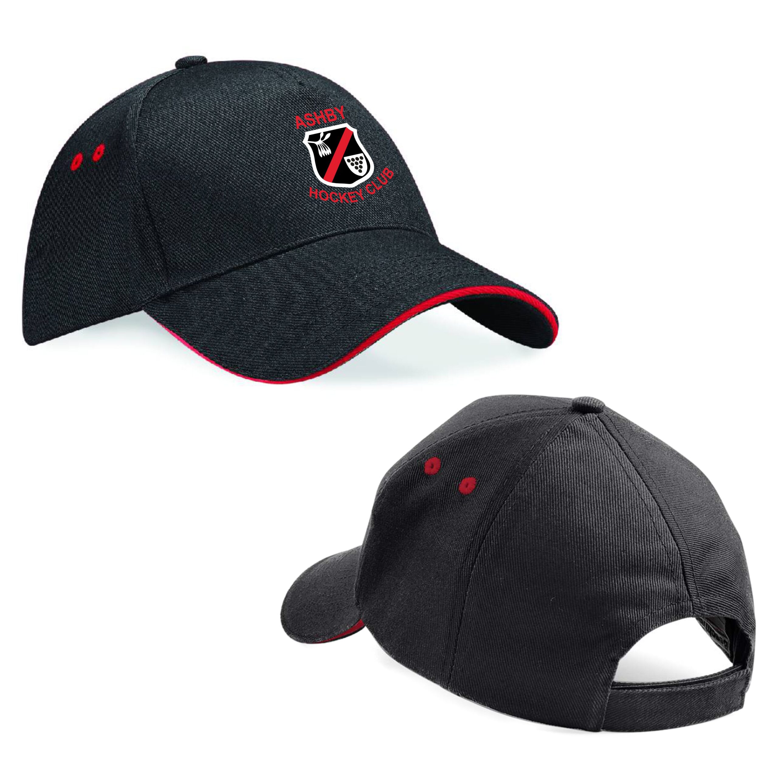 5 Panel Cap – Black/Red