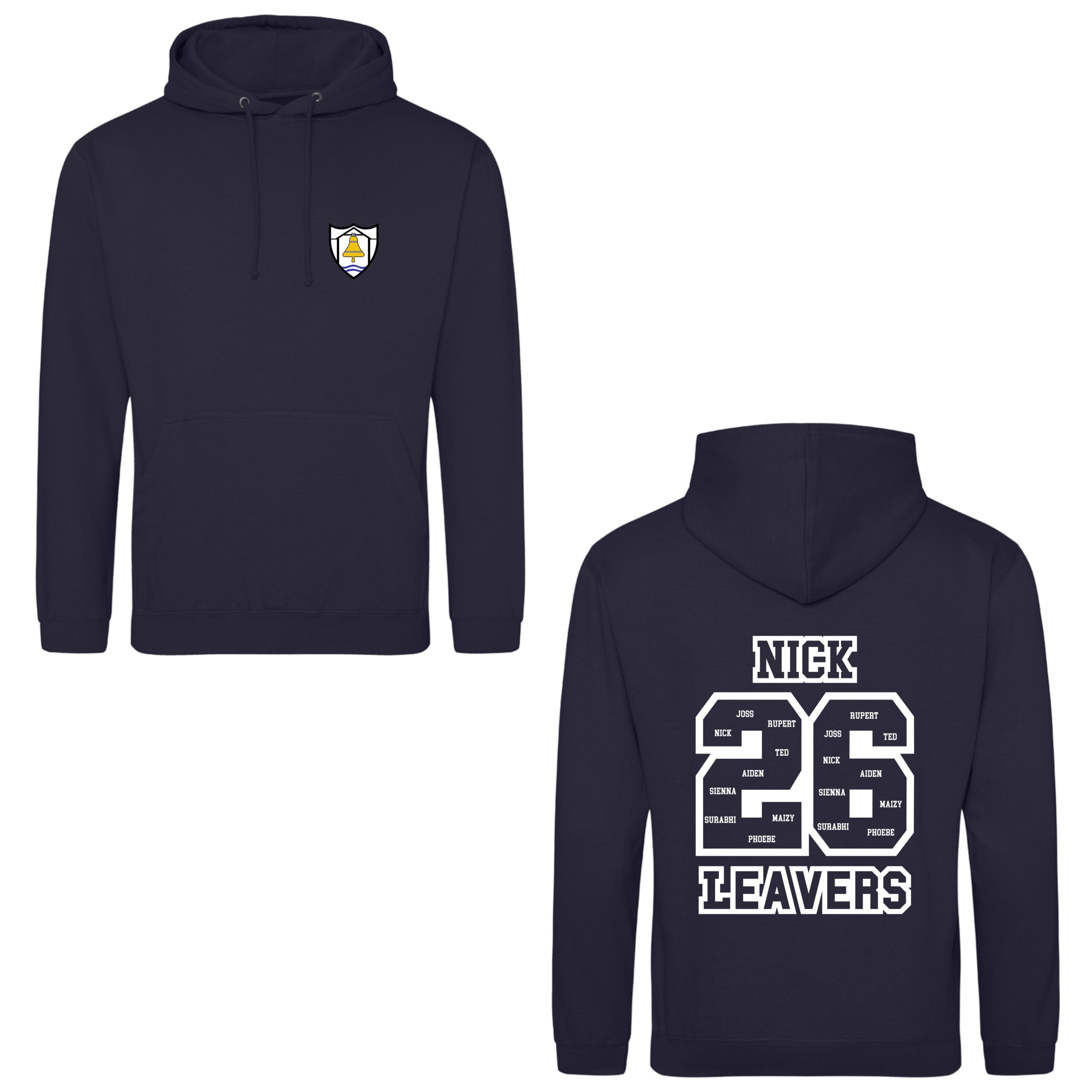 Adults Packington Leavers Hoodie – French Navy