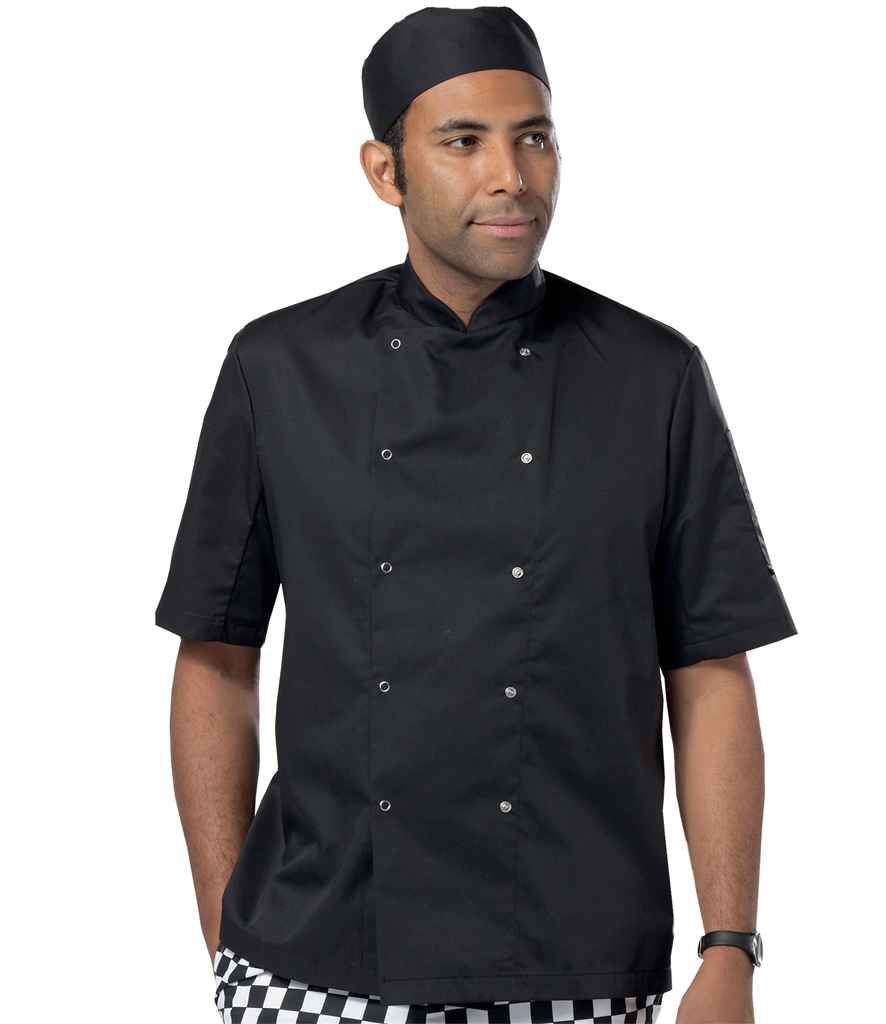 Dennys Short Sleeve Press Stud Chef’s Jacket