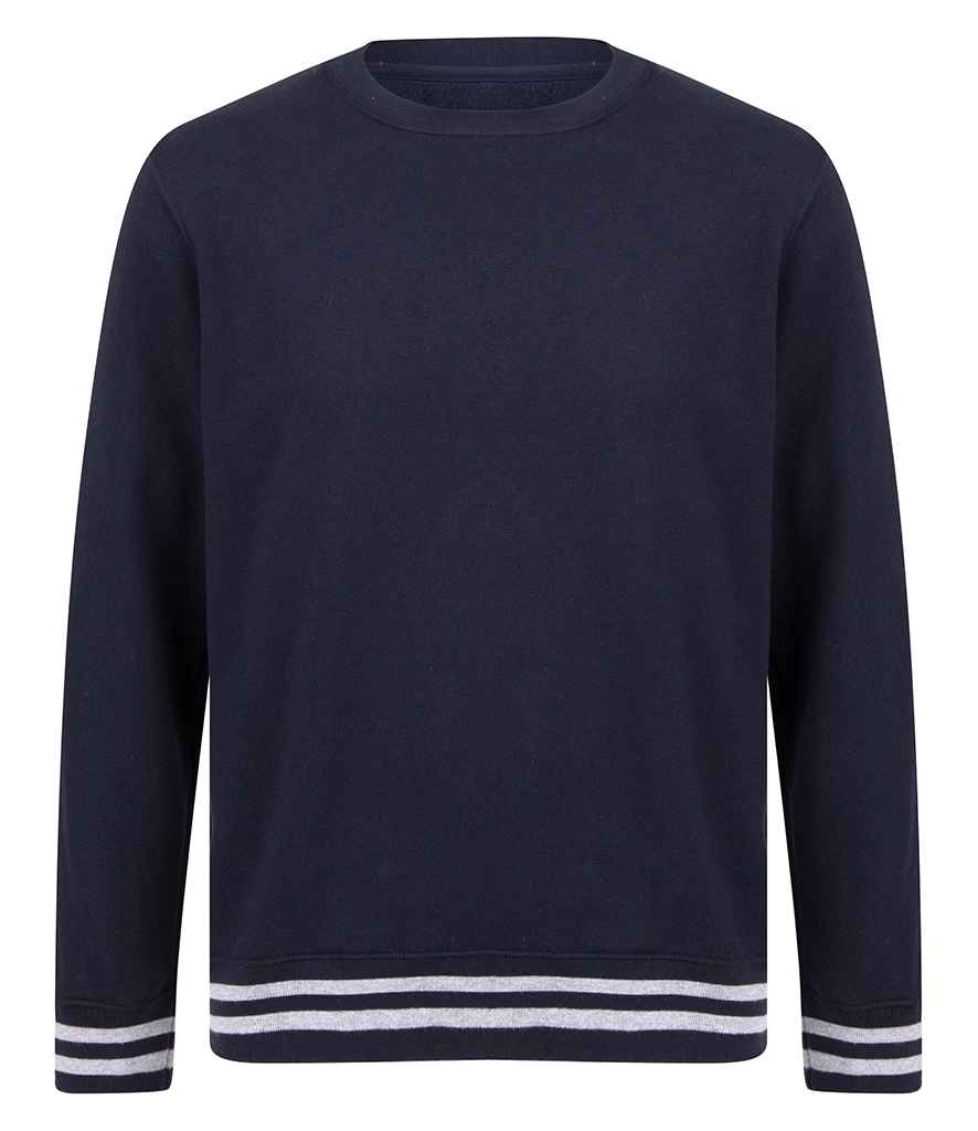 Front Row Unisex Striped Cuff Sweatshirt