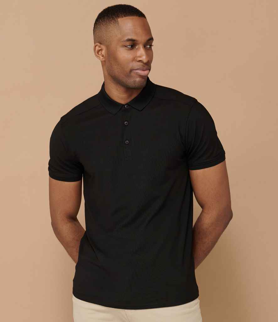 Henbury Slim Fit Stretch Microfine Piqué Polo Shirt