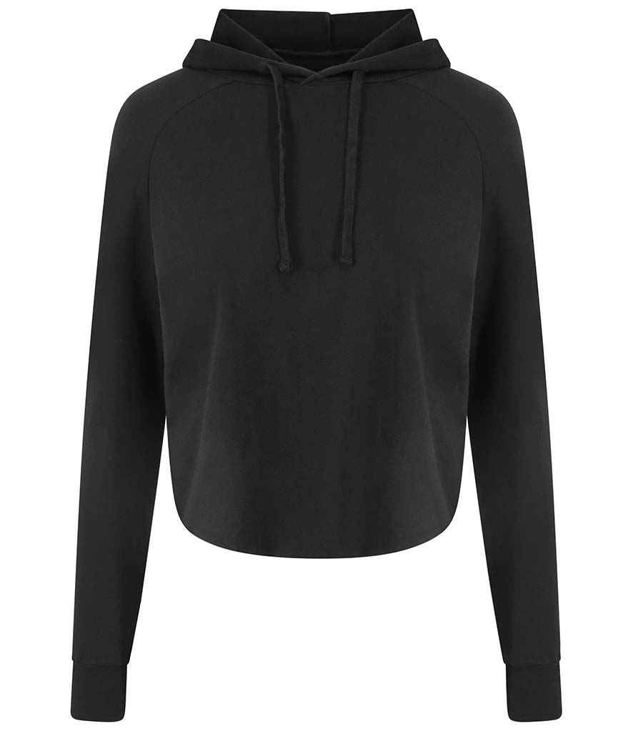 AWDis Ladies Cool Cross Back Cropped Hoodie