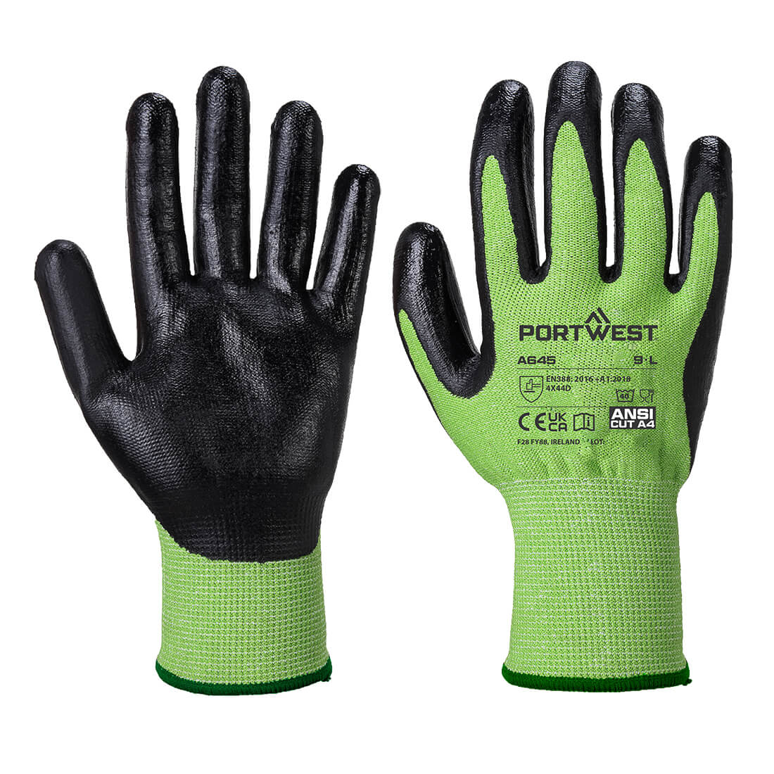 Green Cut Glove – Nitrile Foam