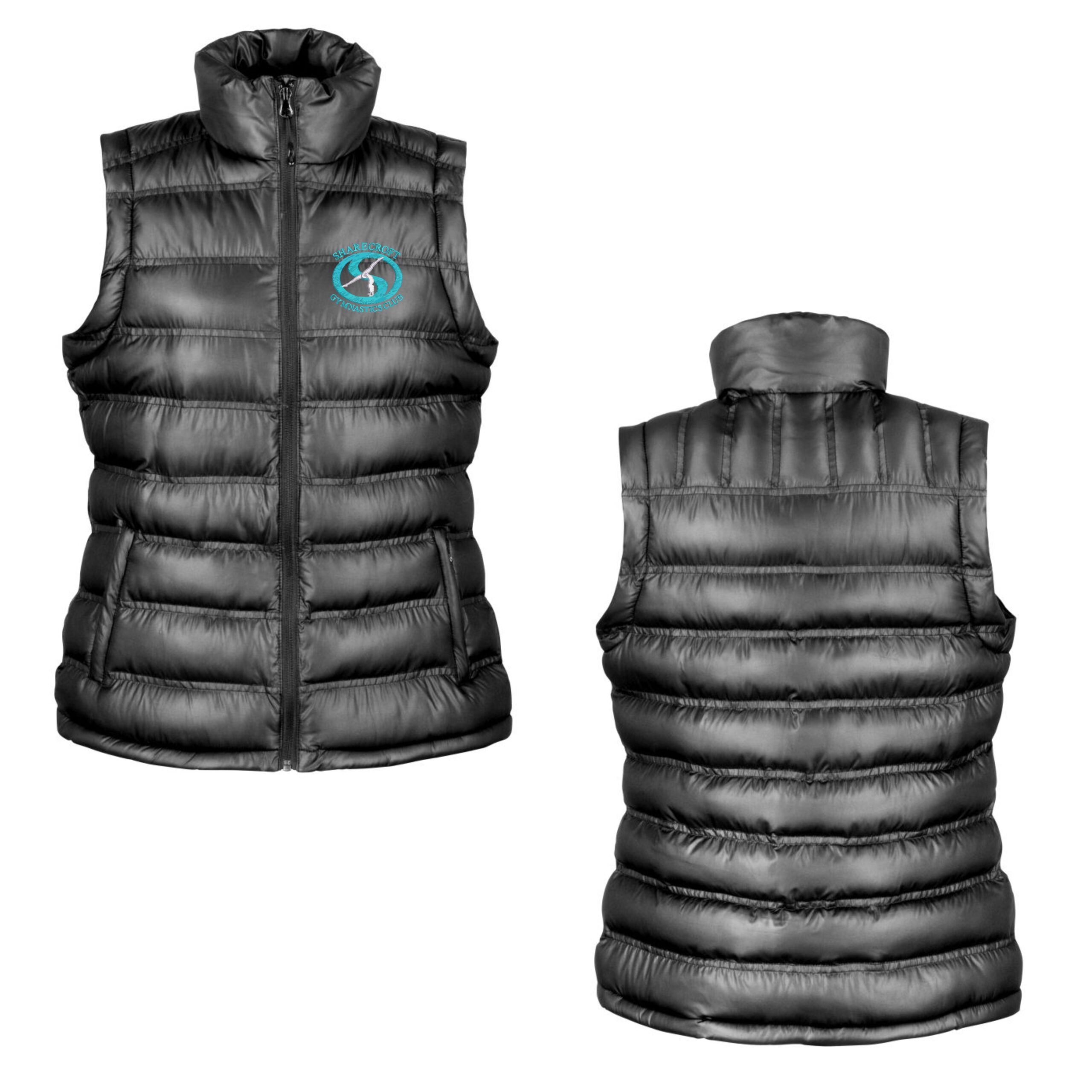 RS139F Ladies Padded Gilet- Black