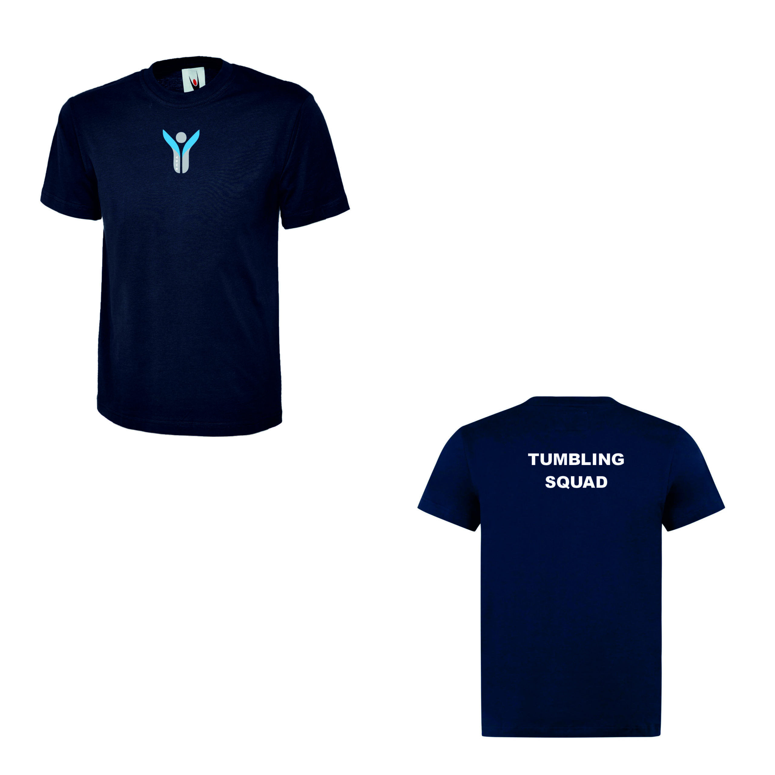 Kids Tumbling Squad T-Shirt – Navy